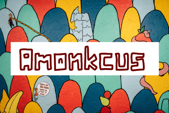Amonkcus: A Playful Display Font for Editorial Projects