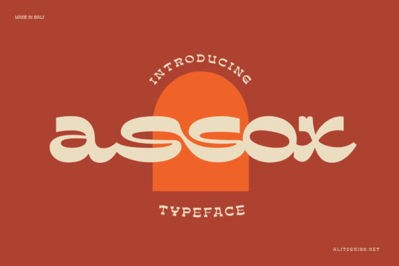 Assox: An Organic Vintage Display Typeface for Brand Design