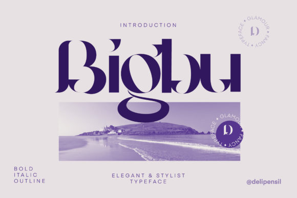 Bigbury: A Modern Display Font for Editorial Mood