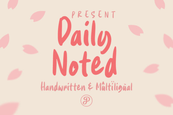 Daily Noted as a Display Typeface for Editorial Design
