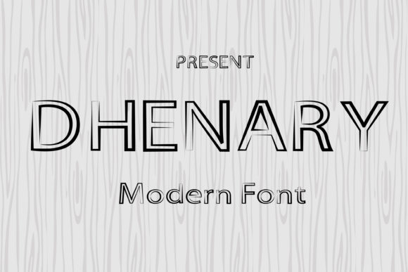 Dhenary: An Outlined Display Font for Editorial Personality