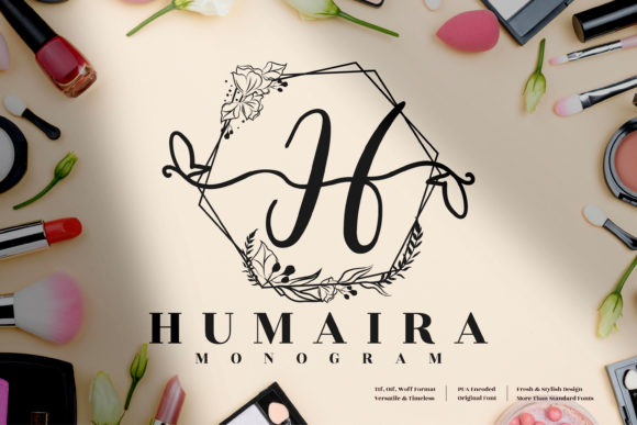 Humaira Monogram: A Font for Campaigns That Need Elegance