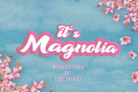 It’s Magnolia: A Charming Display Font for Handmade Projects