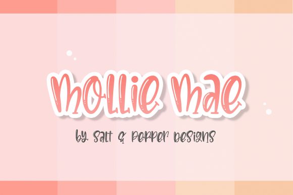 Mollie Mae Bouncy Display Font for Branding