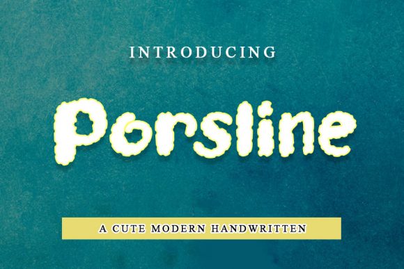 Porsline: A Sweet, Brittle Display Font for Web Design