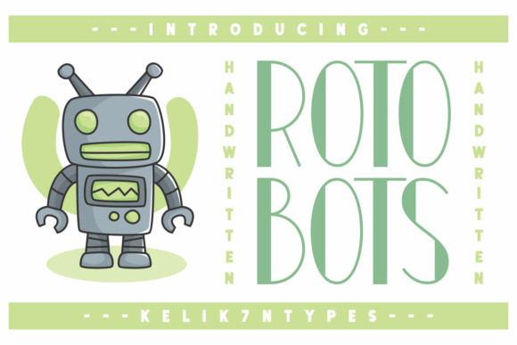 Rotobots: A Display Font for Digital Marketers