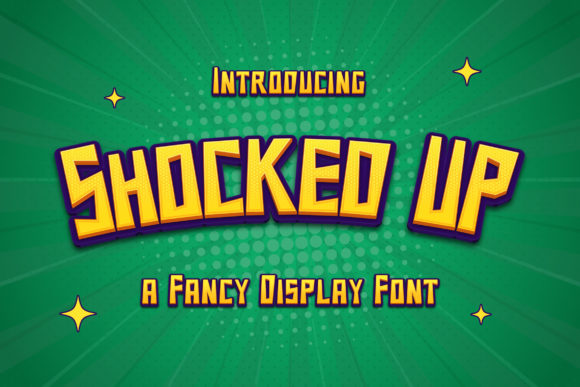 Shocked Up: A Playful Display Font for Joyful Layouts