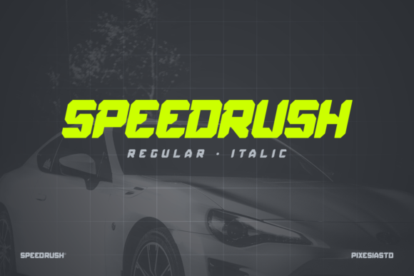 Speed Rush: A Modern Display Font for Editorial Impact