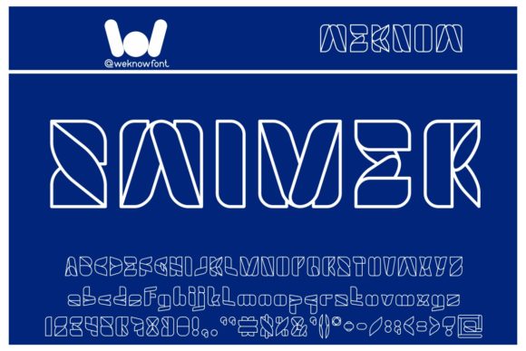 Swimer: A Geometric Display Font for Bold Web Headlines