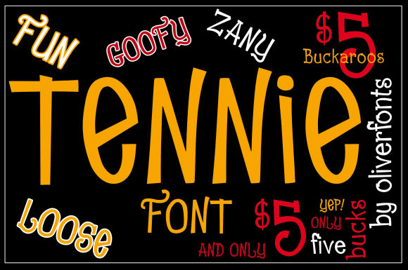 Tennie: A Playful Display Font for Modern Editorial Design