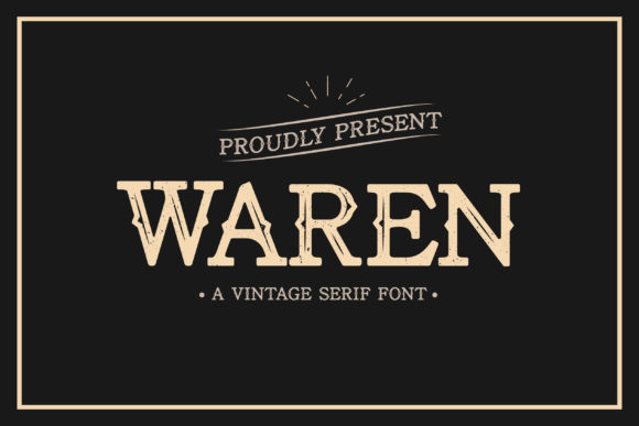 Testing the Waren Display Font in a Real Campaign