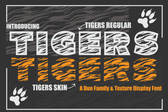 Testing Tigers: A Chunky Display Font for Handmade Labels and More