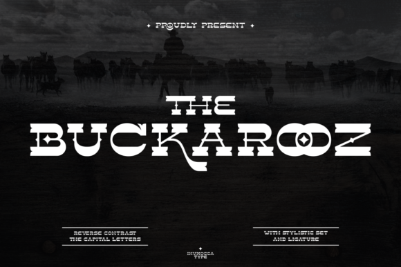 The Buckarooz: A Bold Western Display Font for Makers