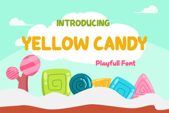 Yellow Candy Font: A Playful Display Typeface for Campaigns